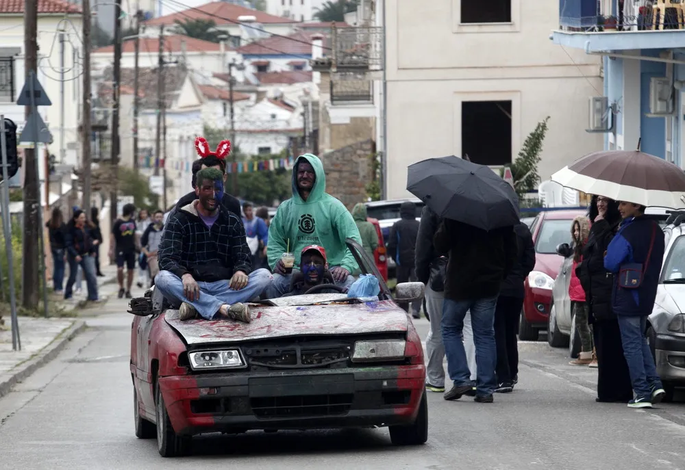 Revellers Celebrate Ash Monday in Western Greece