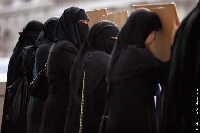 Protestors Demonstrate Against The UN Intervention In Libya