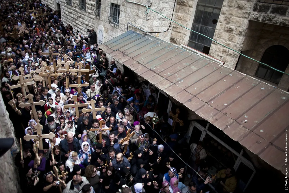 Christians Celebrate Good Friday In Jerusalem