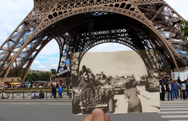 The Eiffel Tower in 1940. (Photo by Julien Knez/Caters News)