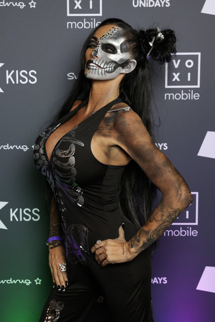 English media personality and model Katie Price attends the 2024 Kiss Haunted House Party at HERE at Outernet on October 30, 2024 in London, England. (Photo by John Phillips/Getty Images)