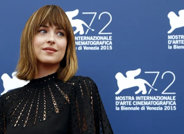 Actress Dakota Johnson poses during the photocall for the movie “Black Mass” at the 72nd Venice Film Festival, northern Italy September 4, 2015”. (Photo by Stefano Rellandini/Reuters)