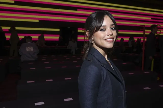 American actress Jenna Ortega attends the Christian Dior Spring/Summer 2024 womenswear collection presented Tuesday, September 26, 2023 in Paris. (Photo by Vianney Le Caer/AP Photo)