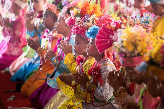 Tai Yai boys take part in a ceremony during the Poy Sang Long Festival on April 1, 2015 in Mae Hong Son, Thailand. (Photo by Taylor Weidman/Getty Images)