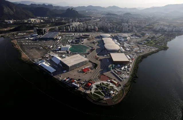 An aerial view of the 2016 Rio Olympics Park in Rio de Janeiro, Brazil, July 16, 2016. (Photo by Ricardo Moraes/Reuters)