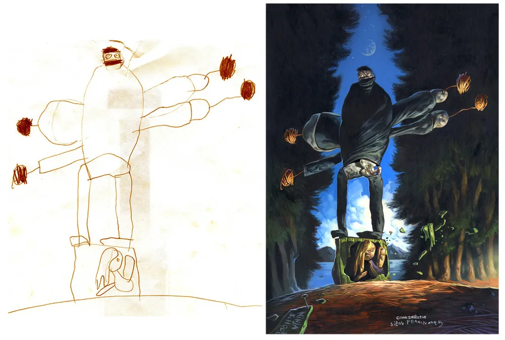 Children’s Drawings Transformed by Dave Devries