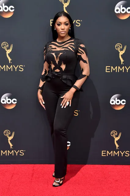 TV personality Porsha Williams attends the 68th Annual Primetime Emmy Awards at Microsoft Theater on September 18, 2016 in Los Angeles, California. (Photo by Alberto E. Rodriguez/Getty Images)