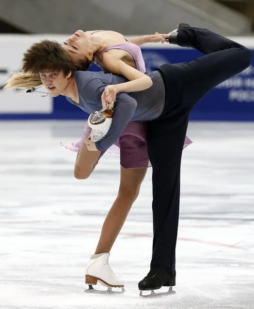Russia's Alexandra Stepanova and Ivan Bukin perform during the ice dance free dance program at the Rostelecom Cup ISU Grand Prix of Figure Skating in Moscow November 15, 2014. (Photo by Grigory Dukor/Reuters)