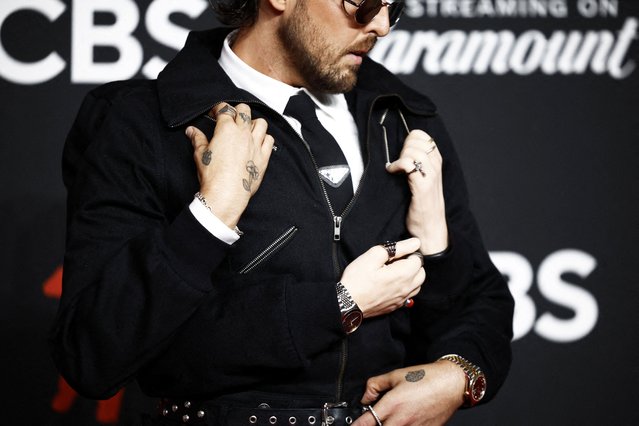 James Abrahart, aka JHart, poses on the red carpet at the 2025 MTV Video Music Awards in Elmont, New York, on September 7, 2025. (Photo by Kylie Cooper/Reuters)