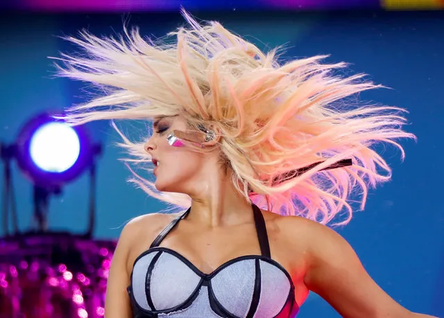Singer Bebe Rexha performs on ABC's “Good Morning America” show in New York, U.S., June 22, 2018. (Photo by Brendan McDermid/Reuters)