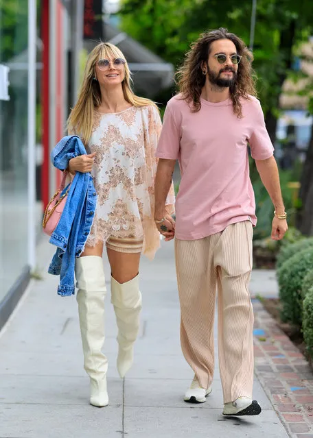 German-American model Heidi Klum and Tokio Hotel's guitarist Tom Kaulitz are seen on May 31, 2023 in Los Angeles, California.  (Photo by Rachpoot/Bauer-Griffin/GC Images)