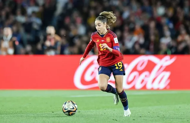 Olga Carmona of Spain in action during the FIFA Women's World Cup Australia & New Zealand 2023 Final match between Spain and England at Australia Stadium on August 20, 2023 in Sydney, Australia. (Photo by Norvik Alaverdian/NurPhoto/Rex Features/Shutterstock)