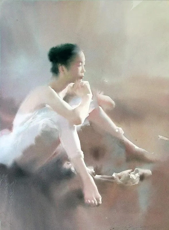 Watercolour by Liu Yi