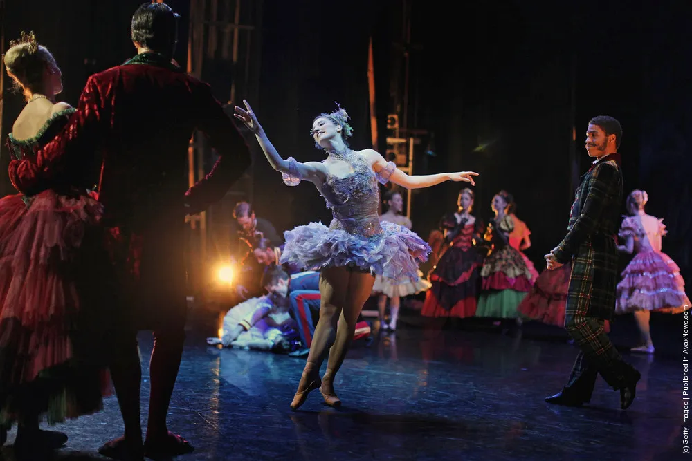 Dancers From The Scottish Ballet Prepare For The Christmas Season