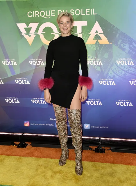 Betty Who attends Cirque Du Soleil VOLTA Equality Night Benefiting Los Angeles LGBT Center at Dodger Stadium on February 13, 2020 in Los Angeles, California. (Photo by Frazer Harrison/Getty Images)