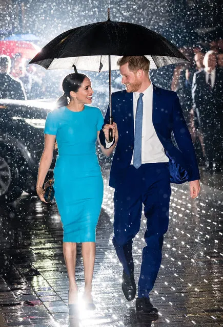 Prince Harry, Duke of Sussex and Meghan, Duchess of Sussex attend The Endeavour Fund Awards at Mansion House on March 05, 2020 in London, England. (Photo by Samir Hussein/WireImage)