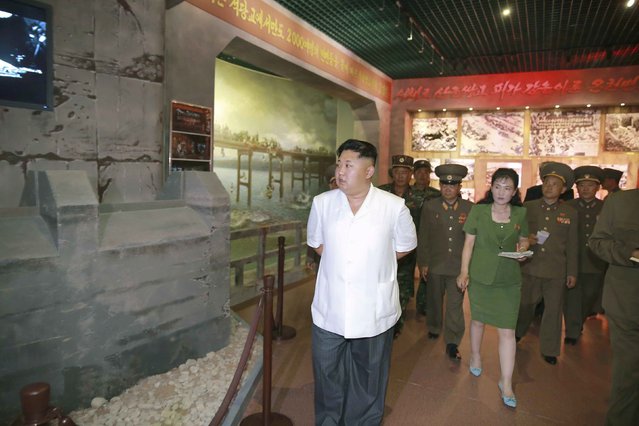 North Korean leader Kim Jong Un gives field guidance to the newly built Sinchon Museum in this undated photo released by North Korea's Korean Central News Agency (KCNA) on July 23, 2015. (Photo by Reuters/KCNA)