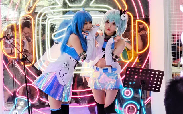 Cosplayers at China Joy 2023, the city’s Digital Entertainment Expo & Conference in Shanghai, China on July 30, 2023. (Photo by Costfoto/NurPhoto/Rex Features/Shutterstock)