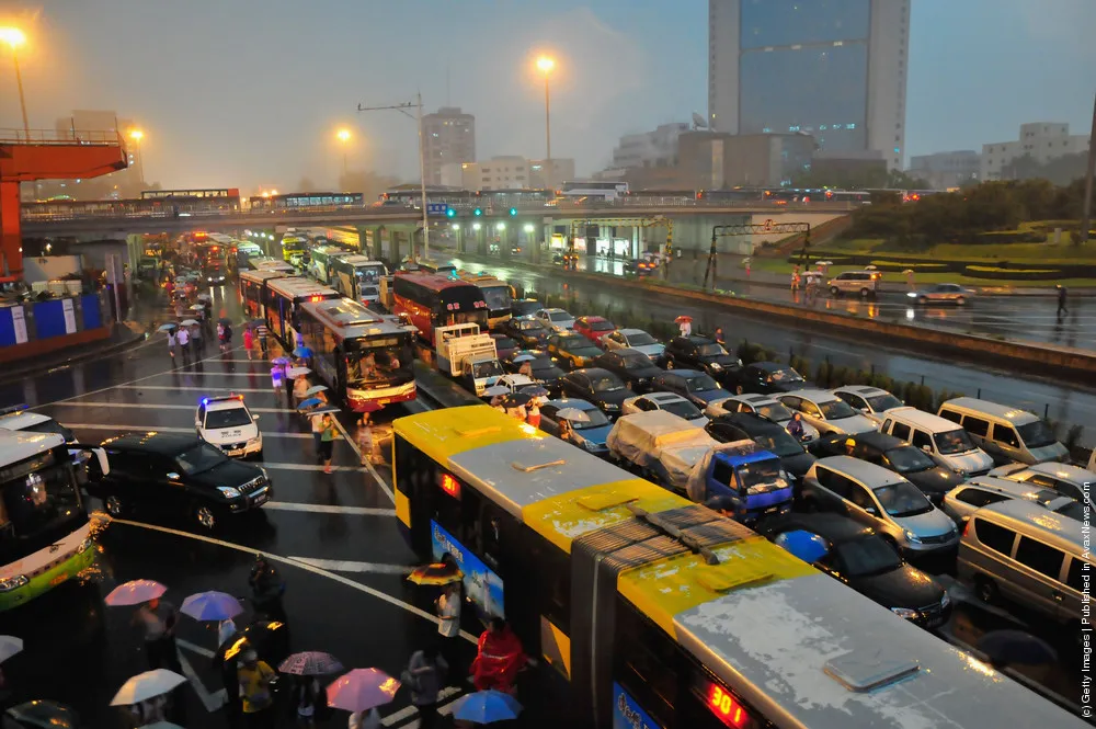 Heavy Rainstorm Hits Beijing
