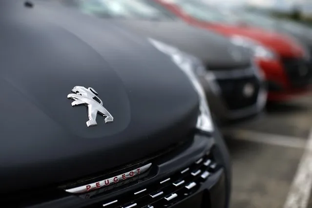 Peugeot 208 cars are parked at the PSA Peugeot Citroen plant in Poissy, near Paris, France, April 29, 2015. (Photo by Benoit Tessier/Reuters)