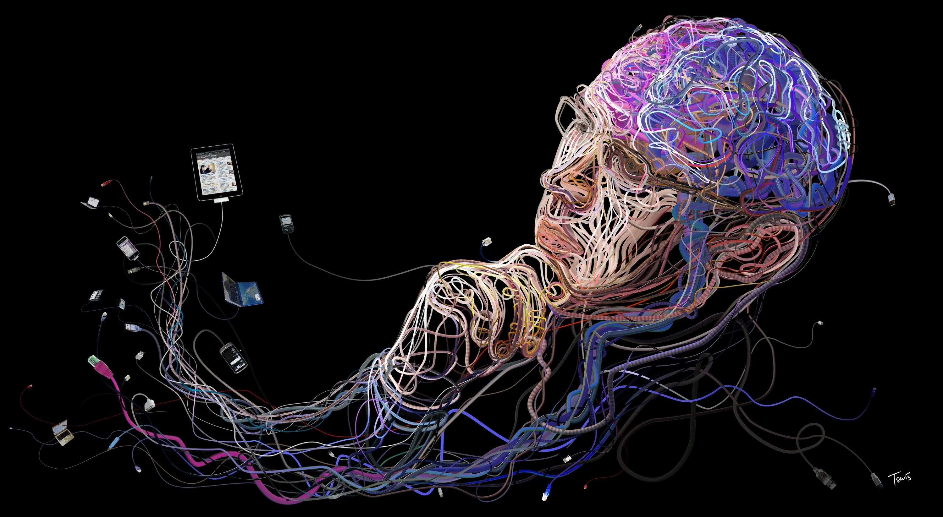Предсказания нейросети. Изображение мозга. Запрограммированный мозг. Визуализация мозга.