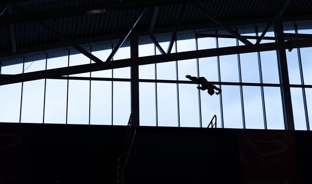 Bryn James in action in the mens 10m Platform Final on day four of the 2024 Speedo Aquatics Diving Championships at the Sandwell Aquatics Centre, Smethwick, UK on Sunday, May 26, 2024. (Photo by Mike Egerton/PA Images via Getty Images)