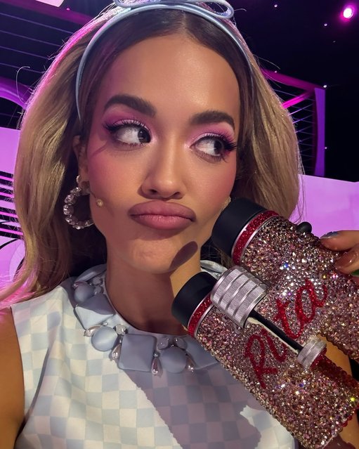 British singer-songwriter Rita Ora shows off soem glam during Barbie week on the “Masked Singer” in the last decade of October 2024. (Photo by ritaora/Instagram)