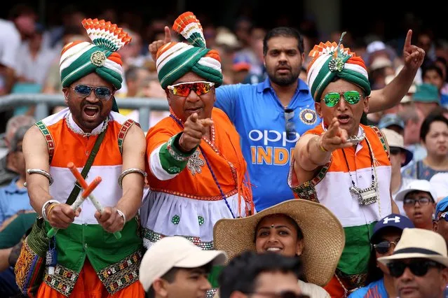 India fans during the 1st Royal London Series One Day International match between England and India at The Kia Oval on July 12, 2022 in London, England. (Photo by Ben Hoskins/Getty Images for Surrey CCC)