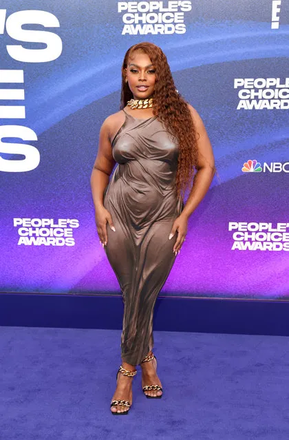 Fashion model Nahuane Drummond arrives to the 2022 People's Choice Awards held at the Barker Hangar on December 6, 2022 in Santa Monica, California. (Photo by Todd Williamson/E! Entertainment/NBC via Getty Images)
