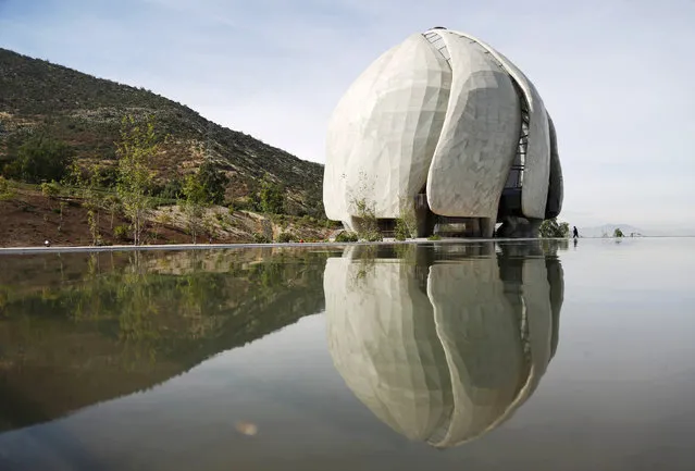 The first South American Baha'i temple is seen during the inauguration in the commune of Penanolen on the outskirts of Santiago, Chile, October 13, 2016. (Photo by Pablo Sanhueza/Reuters)