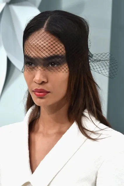 Model Joan Smalls walks the runway during the Chanel show as part of Paris Fashion Week Haute Couture Spring/Summer 2015 on January 27, 2015 in Paris, France. (Photo by Pascal Le Segretain/Getty Images)