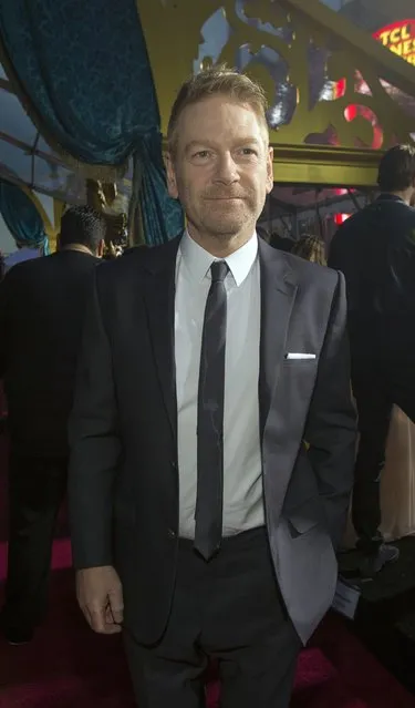 Director of the movie Kenneth Branagh poses at the premiere of "Cinderella" at El Capitan theatre in Hollywood, California March 1, 2015. The movie opens in the U.S. on March 13. REUTERS/Mario Anzuoni  (UNITED STATES - Tags: ENTERTAINMENT PROFILE)