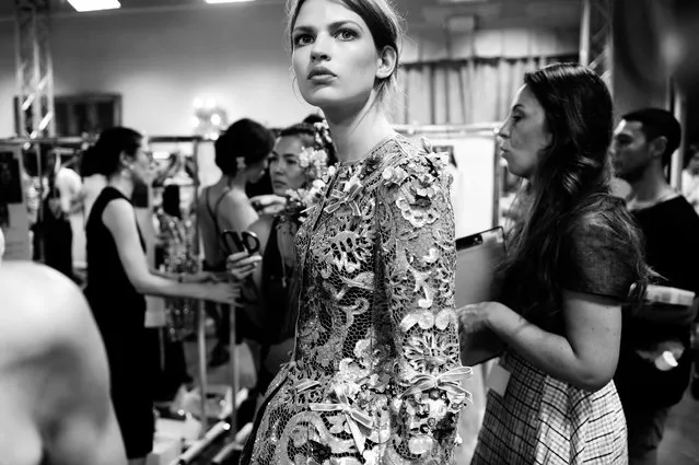 As well as one-off jobs, Lever is the official photographer for Dolce & Gabbana’s catwalk shows, and for Elle UK. Here: Dolce & Gabbana, Alta Moda, July 2012. (Photo by Matt Lever)