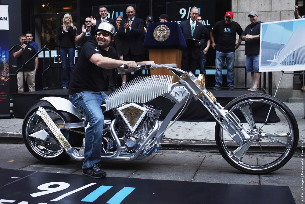 Mayor Bloomberg Unveils Custom 911 Memorial Motorcycle