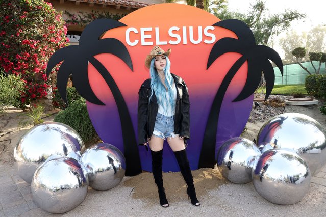 American actress Megan Fox attends CELSIUS Cosmic Desert Event at Coachella on April 12, 2024 in Indio, California. (Photo by Tommaso Boddi/Getty Images for CELSIUS Energy)