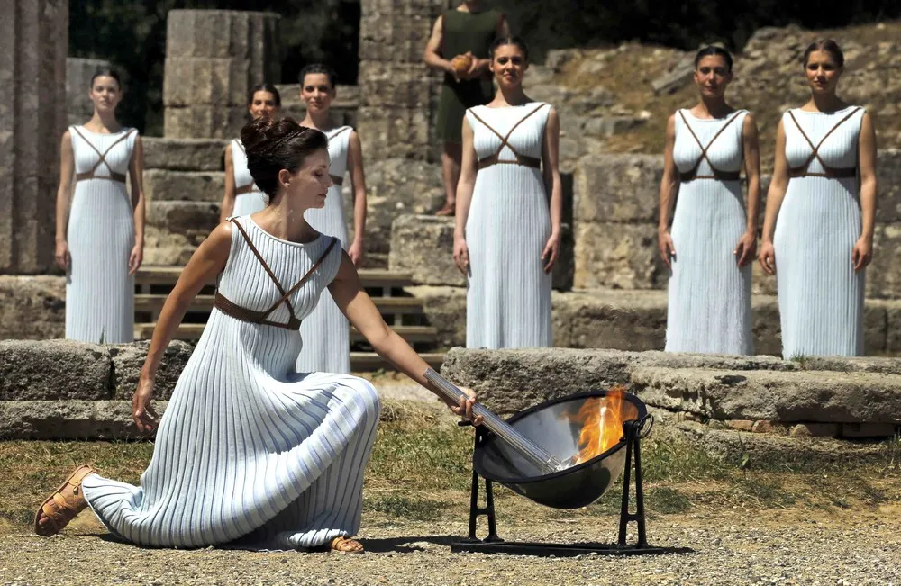 Flame for Rio Lit in Birthplace of Ancient Olympics