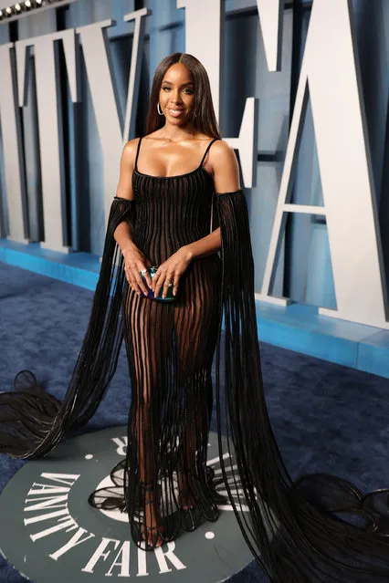 American singer Kelly Rowland attends the 2022 Vanity Fair Oscar Party hosted by Radhika Jones at Wallis Annenberg Center for the Performing Arts on March 27, 2022 in Beverly Hills, California. (Photo by Rich Fury/VF22/Getty Images for Vanity Fair)
