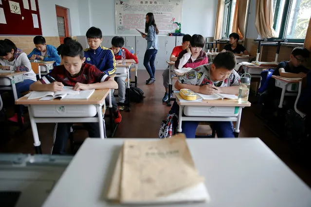 Students at the Shichahai sports school attend a class in Beijing, China, May 18, 2016. (Photo by Damir Sagolj/Reuters)