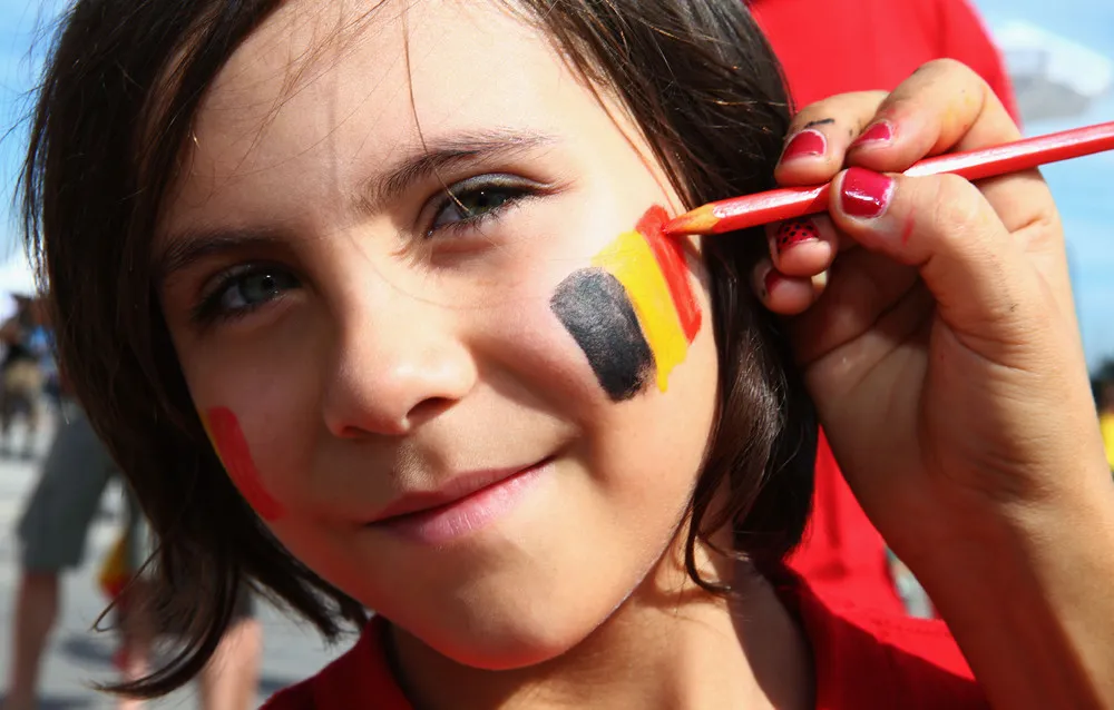 Painted Fans of the Brazil World Cup 2014