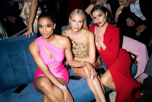 American singer Ciara, Russian supermodel Natasha Poly and American media personality Olivia Culpo attend the amfAR After Party at Hotel du Cap-Eden-Roc on May 26, 2022 in Cap d'Antibes, France. (Photo by Jacopo M. Raule/Getty Images for Revolve)
