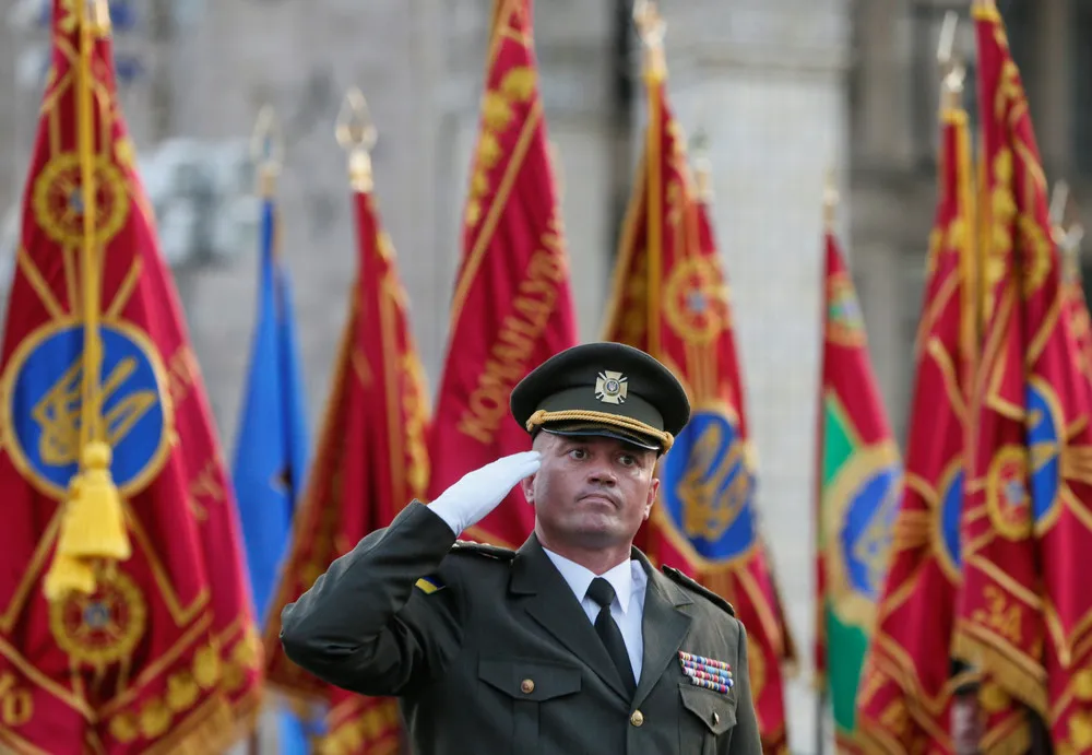 Independence Day Military Parade in Kiev
