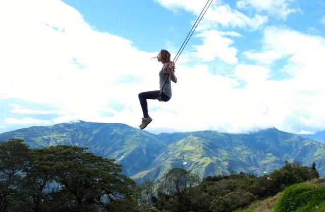 The Crazy Swing At Casa Del Arbol in Ecuador