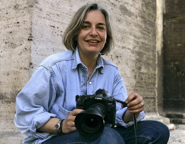 Associated Press photographer Anja Niedringhaus in Rome in April 2005. Niedringhaus, 48, was killed and an AP reporter wounded April 4, 2014, when an Afghan policeman opened fire while they were sitting in their car in eastern Afghanistan. (Photo by Peter Dejong/AP Photo)