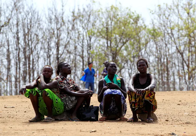South Sudanese refugee women, displaced by fighting, rest at Imvepi settlement in Arua district, northern Uganda, April 4, 2017. (Photo by James Akena/Reuters)
