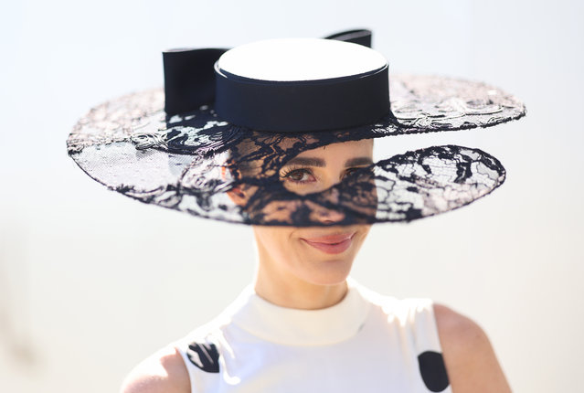 Louise Roe attends day three of Royal Ascot 2024 at Ascot Racecourse on June 20, 2024 in Ascot, England. (Photo by Chris Jackson/Getty Images)