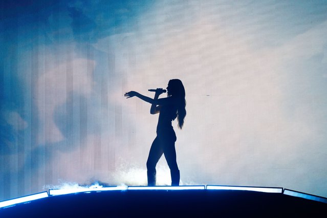 Dua Lipa performs during her Radical Optimism Tour at Spark Arena on April 04, 2025 in Auckland, New Zealand. (Photo by Dave Simpson/Getty Images)