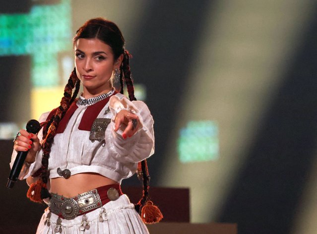 LADANIVA, representing Armenia, performs “Jako” during the Grand Final of the 2024 Eurovision Song Contest, in Malmo, Sweden, on May 11, 2024. (Photo by Leonhard Foeger/Reuters)