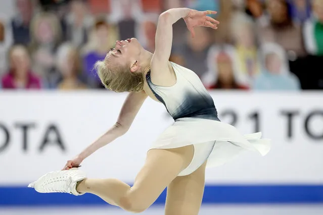 Bradie Tennell skates in the Ladies Free Skate during the U.S. Figure Skating Championships at Orleans Arena on January 15, 2021 in Las Vegas, Nevada. (Photo by Matthew Stockman/Getty Images)