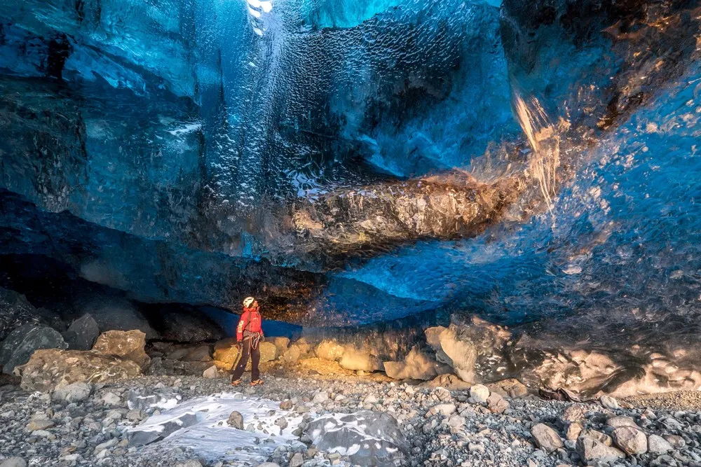 British Tourists inside Europe’s Largest Glacier