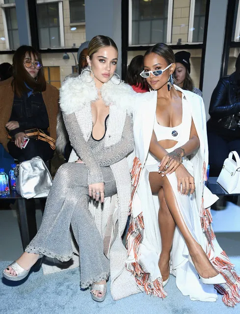 Delilah Belle Hamlin (L) and Karrueche Tran attend the 3.1 Phillip Lim Fashion Show during New York Fashion Week at Center 415 on February 11, 2019 in New York City. (Photo by Dimitrios Kambouris/Getty Images)